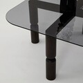 Masuta de cafea, Neostill, Kei, 80x40x80 cm, Sticla temperata , Antracit / Fume