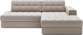 Coltar extensibil dreapta 3 locuri ELTAP, RT-18SO, Blezalt, 240x150x82 cm, lemn/poliester, bej deschis