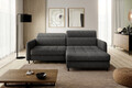 Coltar extensibil dreapta 3 locuri ELTAP, RT-05RAQ, Gomsi, 228x165x100 cm, lemn/poliester, gri inchis
