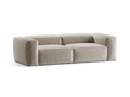 Canapea 3 locuri, Bergamo, Cosmopolitan Design, 264x108x70 cm, tesatura structurata, bej