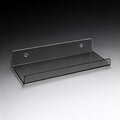 Raft de perete acrilic, Hanah Home, Vivid, 30x10x4 cm, Gri fumuriu