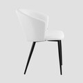 Scaun Lujo, Homla, 59x56.5x81 cm, metal/poliester, bej deschis