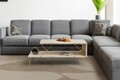 Masuta de cafea, Kalune Design, Loire, Travertin / Auriu