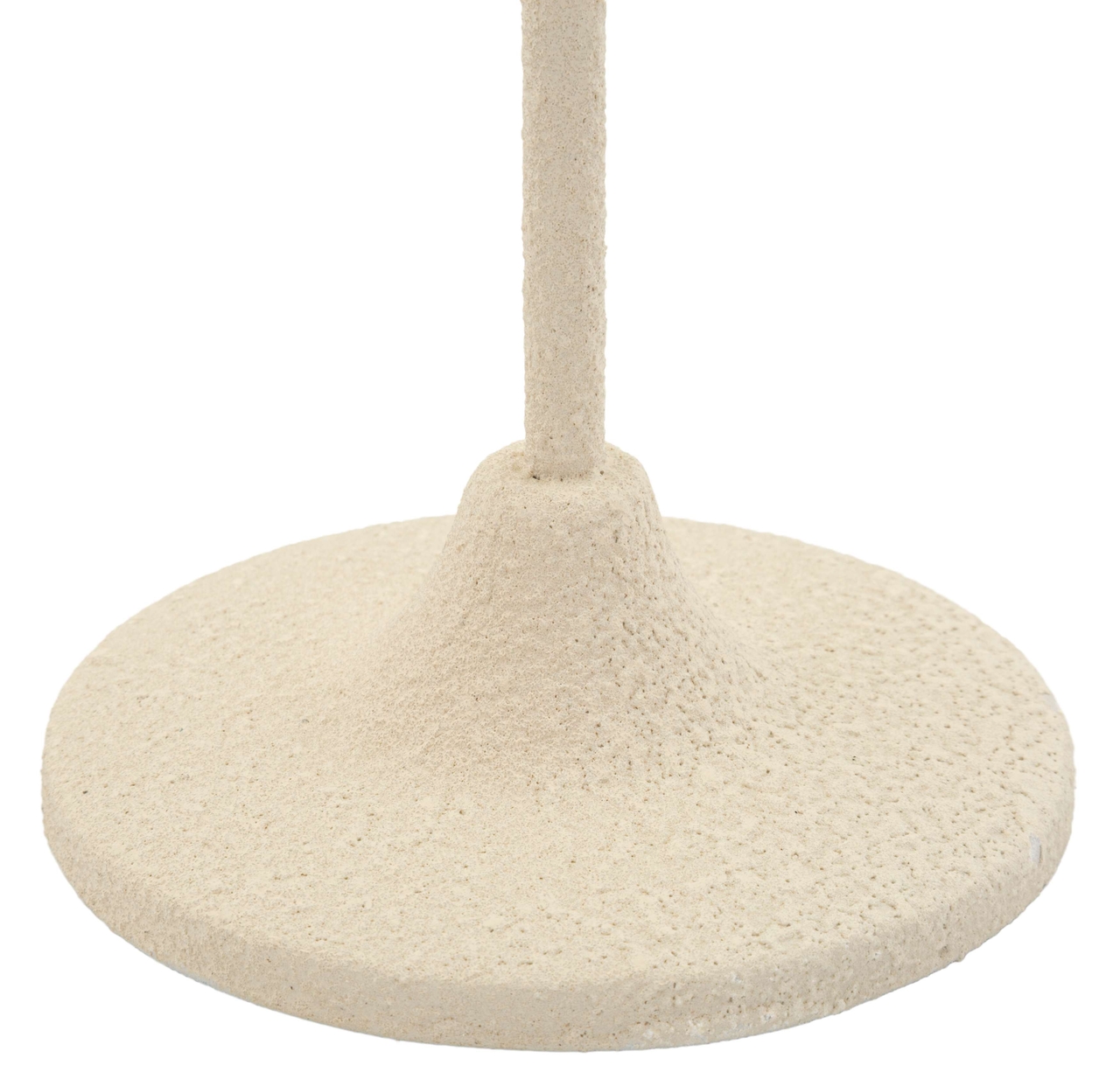 Suport lumanare Dune Pigna, Mauro Ferretti, 11.5x11.5x33.5 cm, fier, crem
