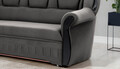 Coltar extensibil stanga 3 locuri ELTAP, L-084, Lord, 243x180x112 cm, lemn/poliester, gri/negru
