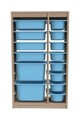 Dulap multifunctional, Estella, Montana Xs 2D4N8U, Sonomo / Albastru