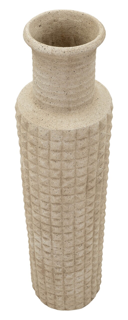 Vaza decorativa, Mauro Ferretti, Sand Outdoor, 24.5x97 cm, polirasina, bej - view 5