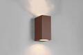 Aplica de perete pentru exterior Roya, TRIO, 6.9x15 cm, 35W, 2x GU10, aluminiu, maro
