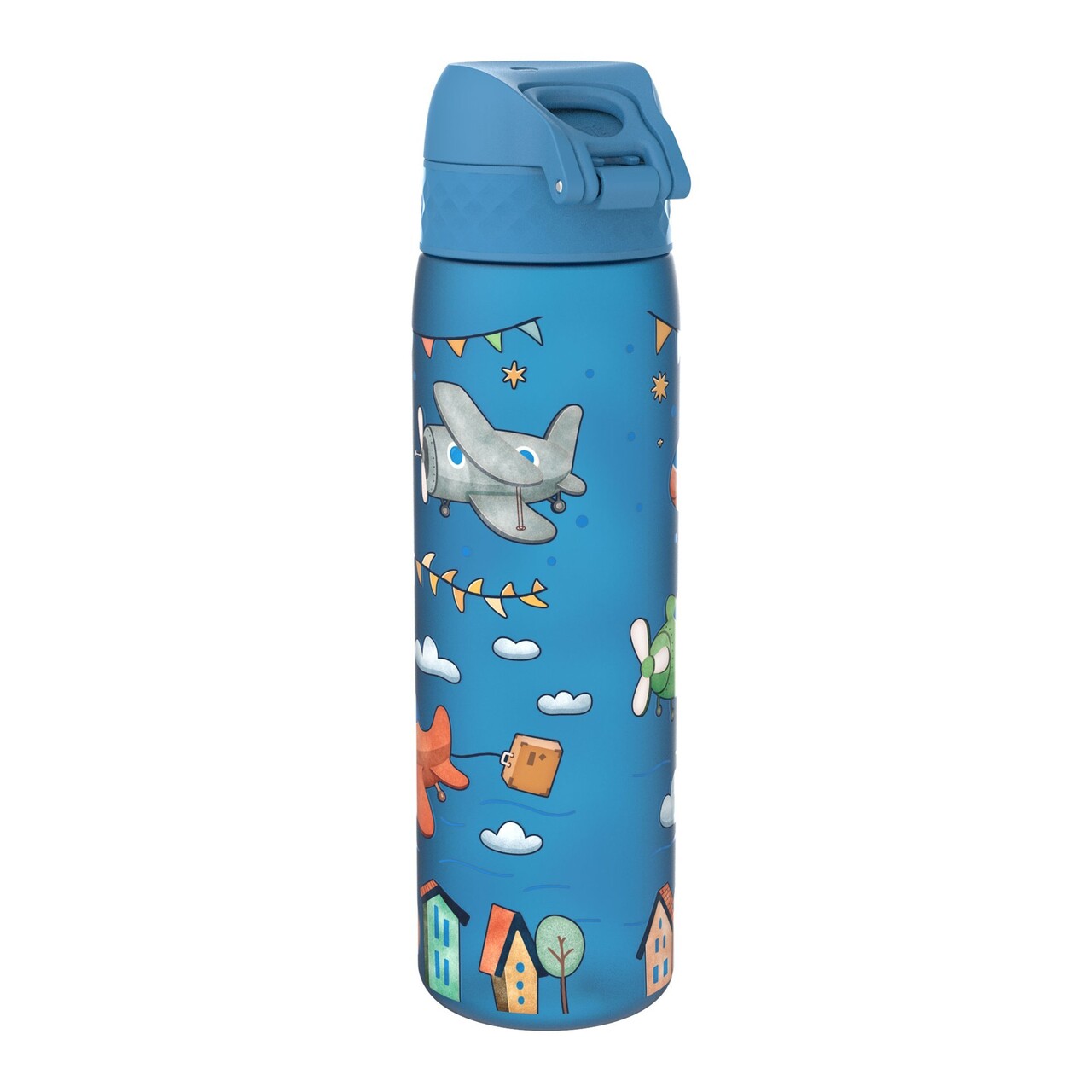 Sticla apa pentru copii Slim, recyclon, 500ml, Airplanes - Ion8 - imagine 3