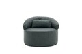Canapea extensibilă cu 1 loc, Balcab Home, 825BLC4728, Material: 100% POLIESTER (țesătură cu textură de in), Antracit