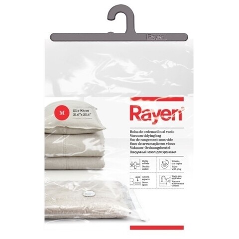 Sac pentru vidat M, Rayen, 55 x 90 cm, polietilena, transparent