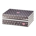 Cutie de bijuterii cu oglinda si sertar Classic, Ambition, 20x14x8 cm