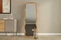 Oglinda decorativa, Siam, Aror, 50x160x2.2 cm, MDF , Natural