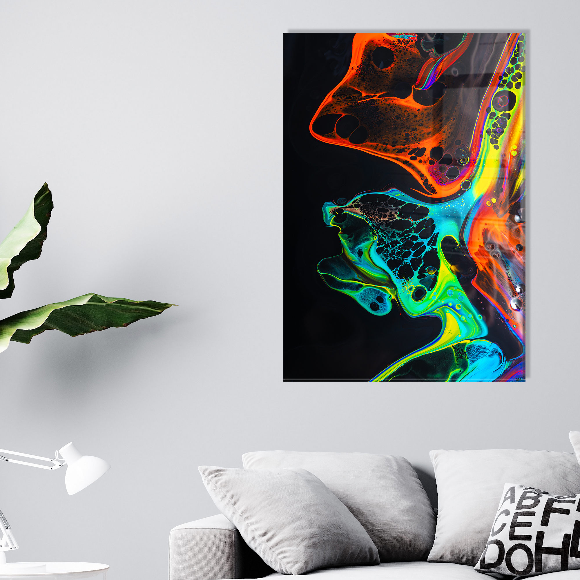 Tablou decorativ, UV-010, 70 x 100 cm, Multicolor