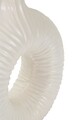 Lampa de masa Seta, Mauro Ferretti, 1 x E14, 40W, 28.5x15x43 cm, ceramica/fier/textil, alb