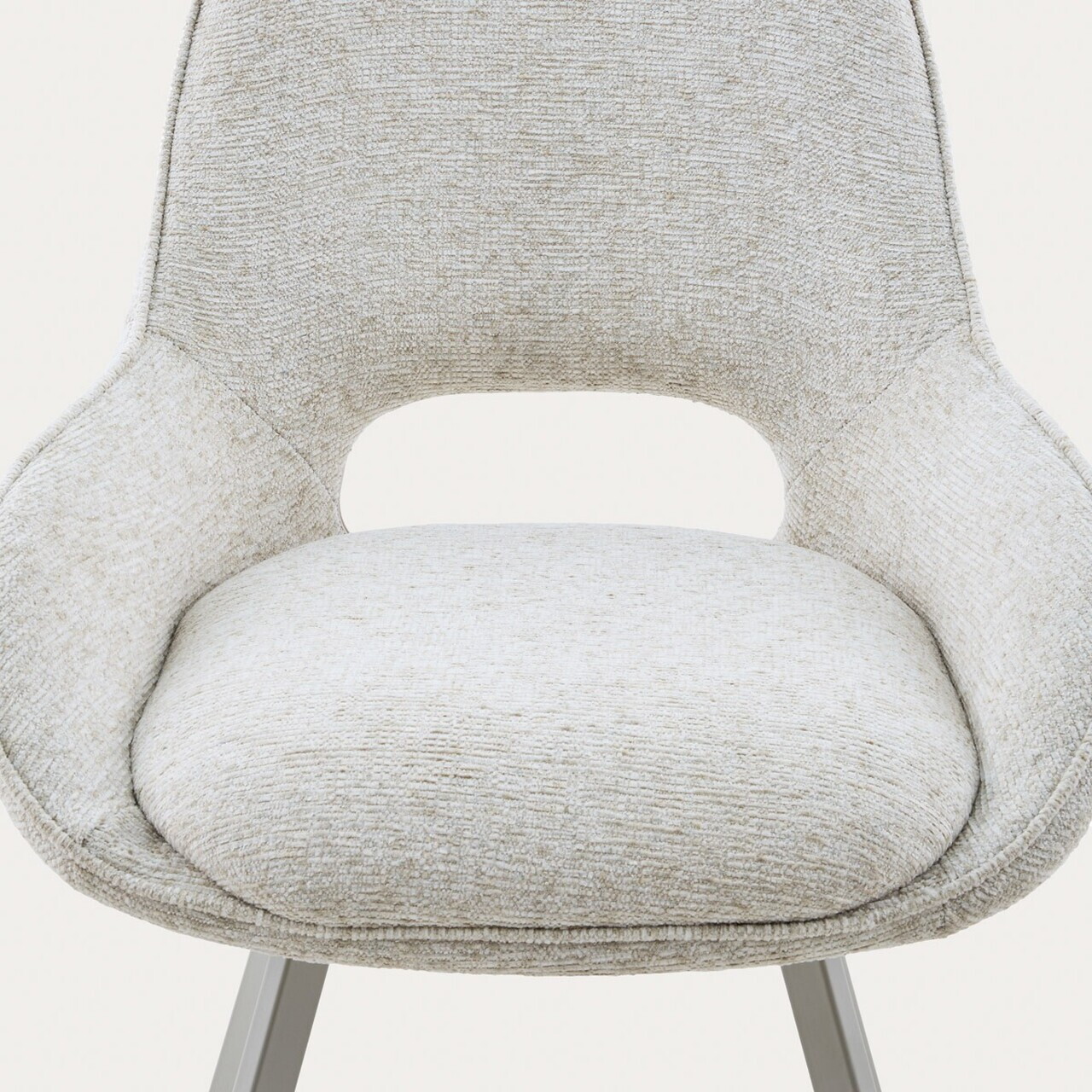 Scaun Alagi, Homla, 57x63x82 cm, metal/poliester, bej - view 5