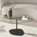 Masuta de cafea, Neostill, Soho, 85x40x67 cm, Sticla temperata, Transparent/Negru