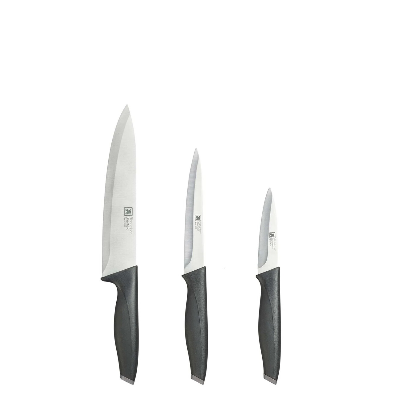 Set 3 cutite Amefa, Advantage, plastic/otel, negru