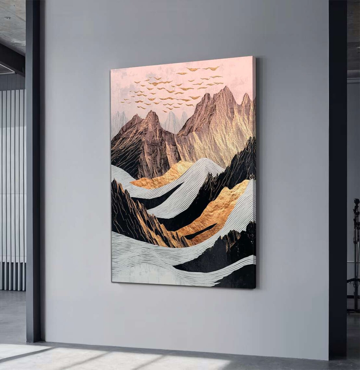 Tablou decorativ, YNS-1034-70 x 100, Lemn, Multicolor - view 2