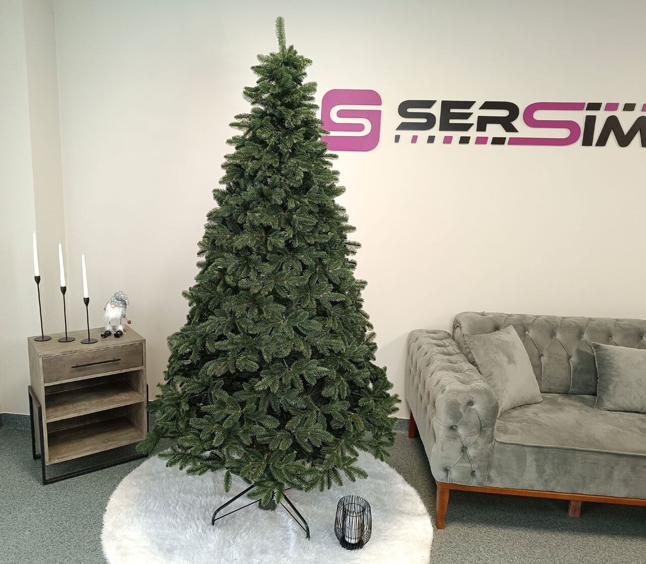 Brad artificial Christmas Deluxe by Sersimo, Canada verde, 3D, 210cm — imaginea 17
