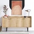 Consola, Emerald, Navi, 150 x 80 x 40 cm, pal melaminat, stejar