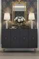 Consola, Hanah Home, Ayshe 120, 120x75x32 cm, Antracit / Aur