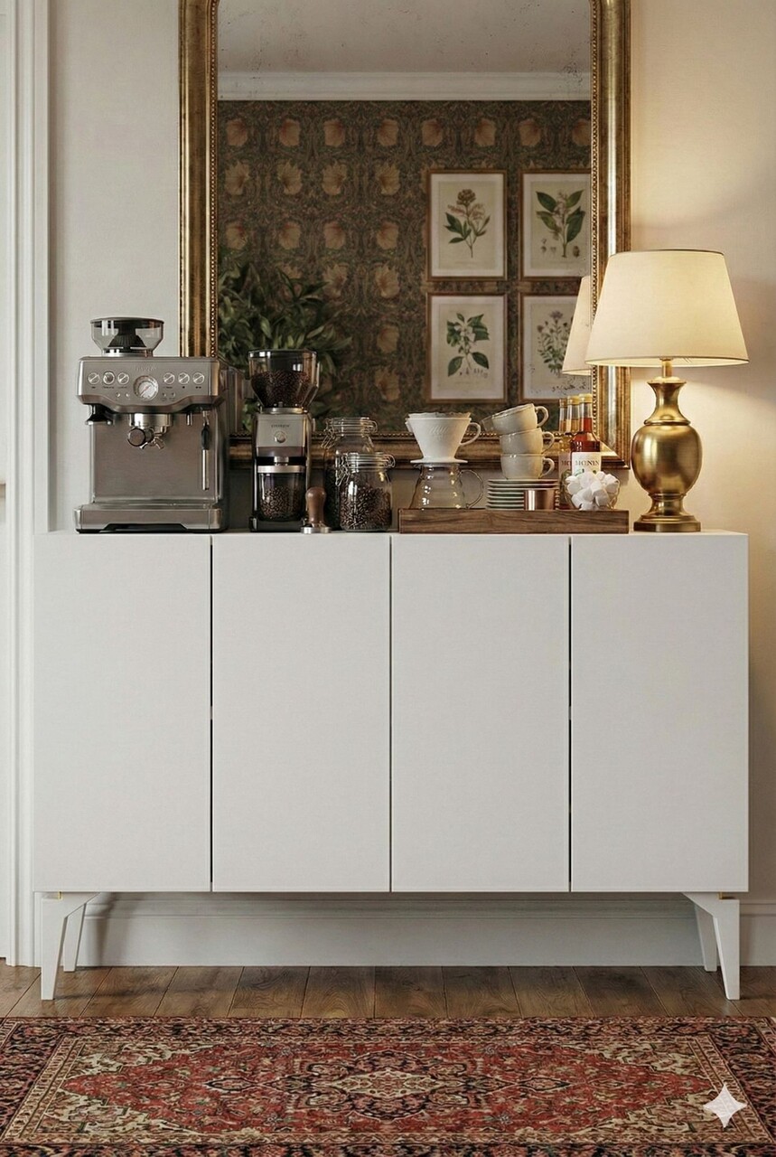 Consola, Hanah Home, Lipa 120, 120x79x32 cm, Alb - view 2