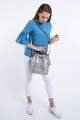 Geanta Beverly Hills Polo Club, 591, piele ecologica, platinum