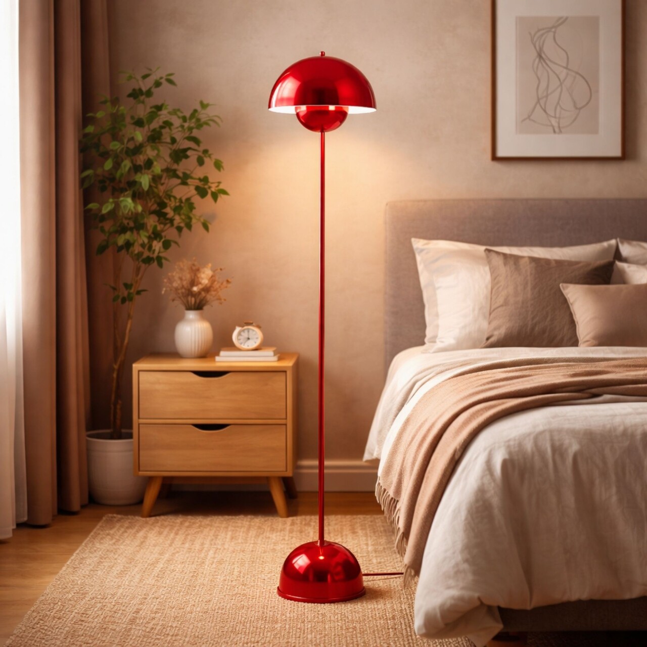 Lampadar, L'essentiel Maison, 892OPV3303, Rosu - view 3