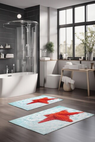 Set covorase de baie, Cartwright, CT-5189, Poliester, Multicolor