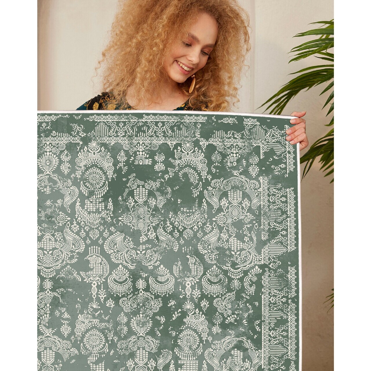 Covor, Eexfab797, 160x300 cm, Verde - Imagine 2
