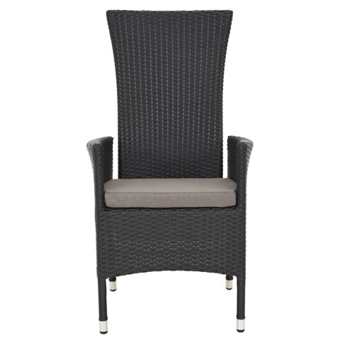Scaun cu spatar rabatabil pentru exterior, encore, 59 x 62 x 111 cm, negru/gri