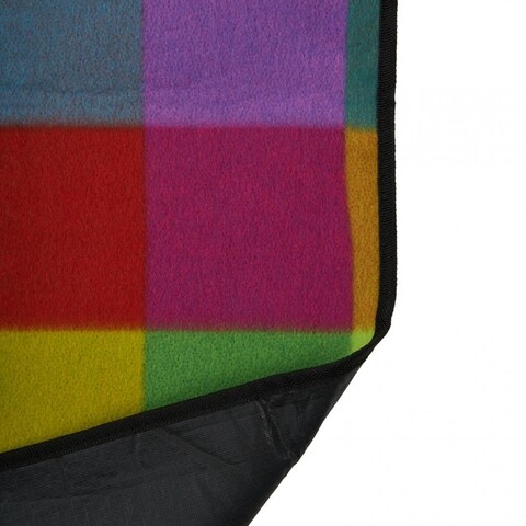Patura pentru picnic fleece Rainbow, Heinner, 130x150 cm, poliester, multicolor