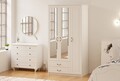 Dulap pentru haine, Rabi, Rb-176, 105x210x52 cm, Alb mat