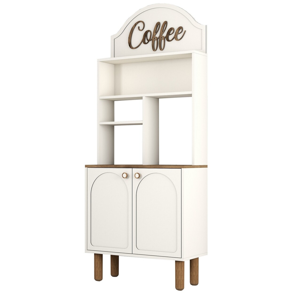 Dulap de bar pentru cafea, Hommy Craft, Bohem 859, PAL, Crem
