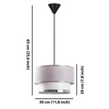 Lustra, FullHouse, 390FLH1818, Metal, Gri / Argintiu