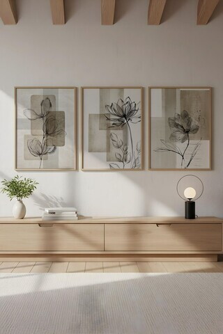 Tablou decorativ, Huhu714, MDF, Lemn masiv (Grosime: 2 cm, Multicolor