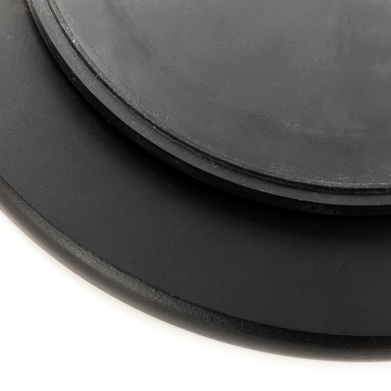 Set 3 boluri servire cu suport Felko, Homla, 24 cm, portelan/plastic, alb/negru - view 5