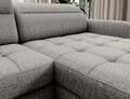 Coltar extensibil dreapta 4 locuri ELTAP, RT-04AUB, Berrto, 306x165x100 cm, lemn/poliester, gri deschis