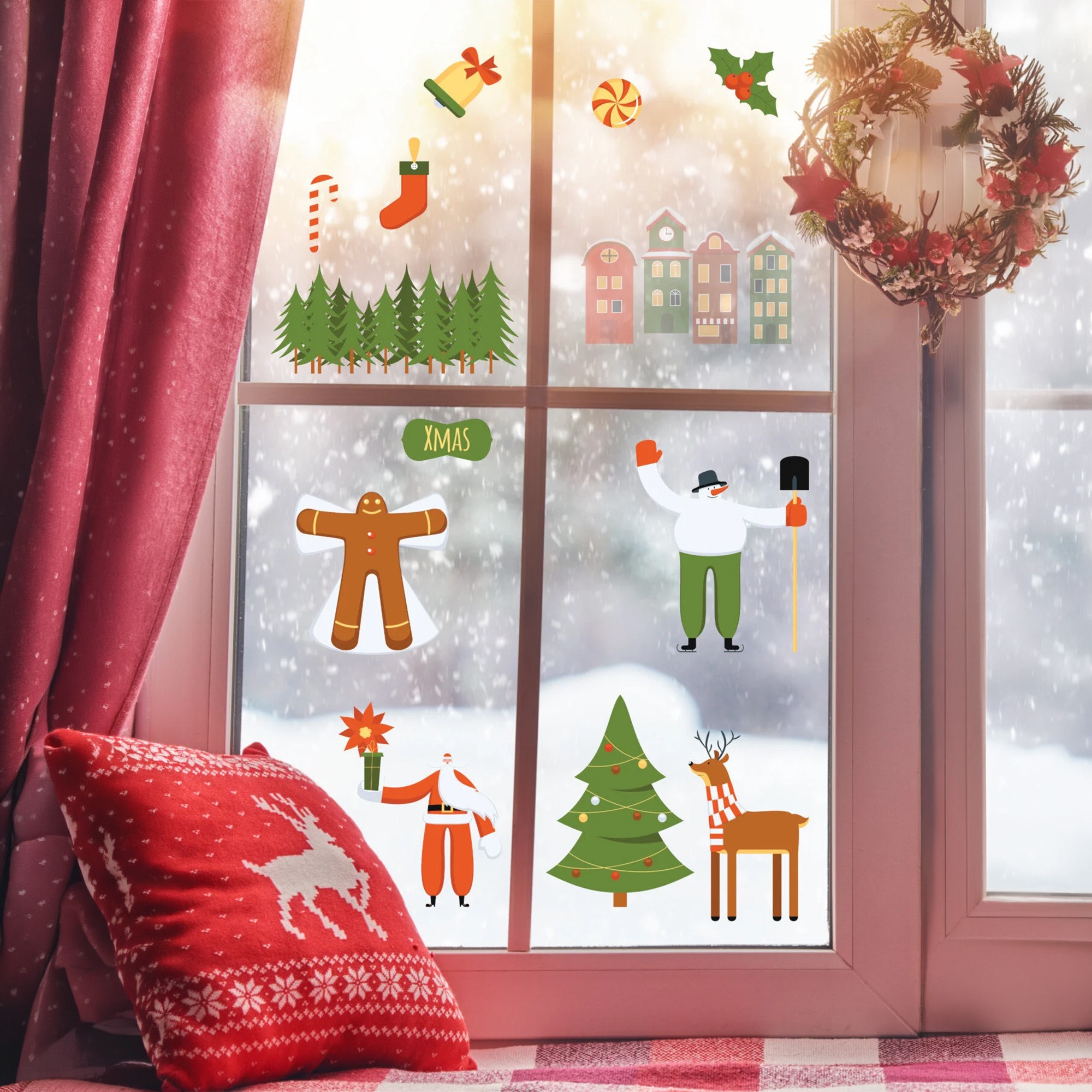 Sticker decorativ, 309021, 30 x 50 cm, Multicolor