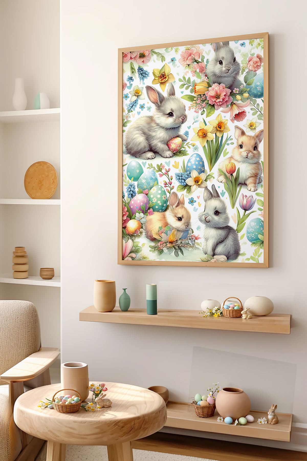 Tablou decorativ, Arteastermodel41-5070, MDF, Multicolor