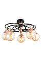 Lustra, Avonni, 683AVN1129, Metal, Negru/Bronz
