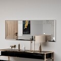 Oglinda decorativa, Siam, Neom, 40x120x2.2 cm, MDF , Alb