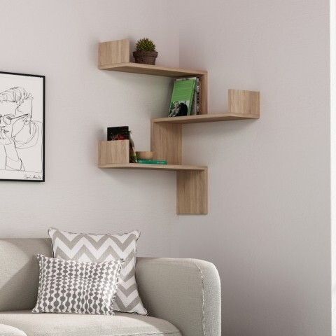 Raft pentru perete, Homitis, Luksa – Oak, 60x60x90 cm Mobilier si saltele
