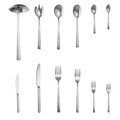 Set tacamuri 68 piese Prague, Heinner, inox, argintiu