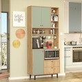 Dulap multifunctional, Locelso, RE6-SY, Stejar / Verde