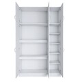 Dulap pentru haine, Rani, BA104, 145x239x55 cm, PAL, Alb