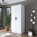 Dulap pentru haine, Hanah Home, BA159, 90x210x57.5 cm, Alb