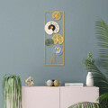 Decoratiune de perete, Grape Vine 3, Metal, Dimensiune: 32 x 90 cm, Multicolor
