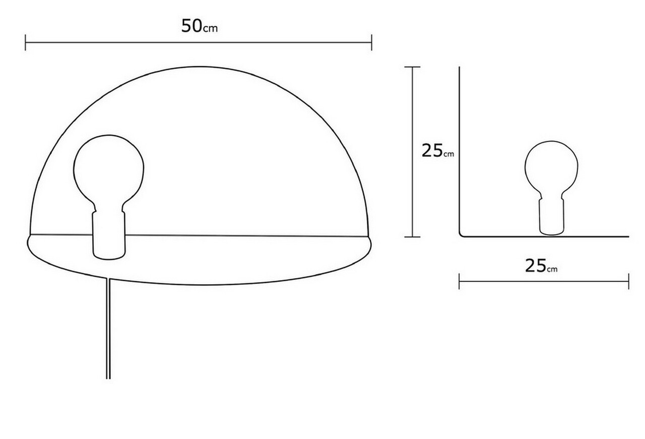 Aplica De Perete Cu Raft Shelfie, Maison In Design, 50 Cm, 1 X E27, 100W, Cupru